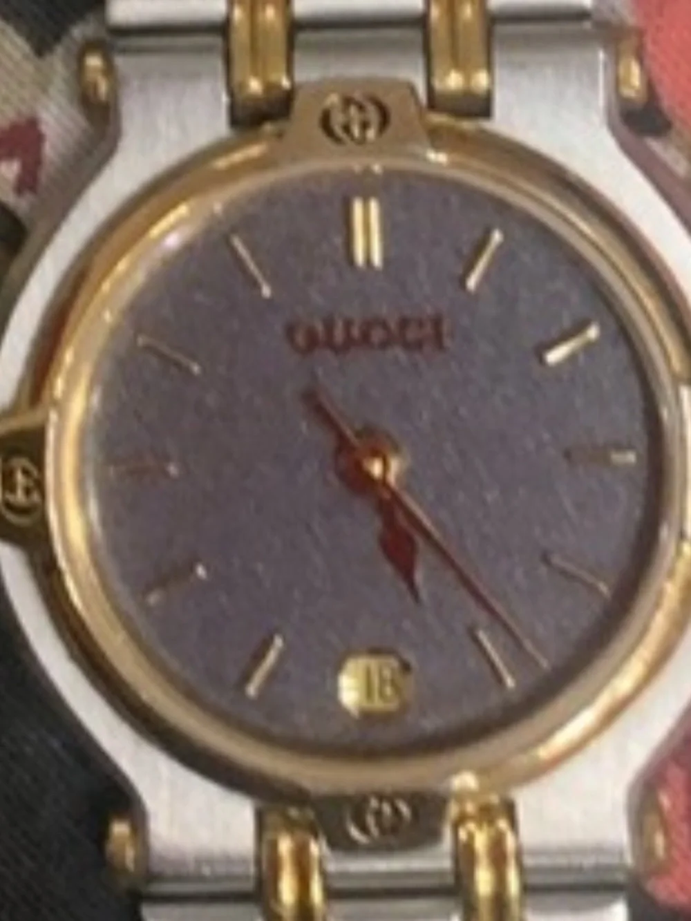 Two-Tone Silver and Gold ladies Stainless Steel Watch Bracelet